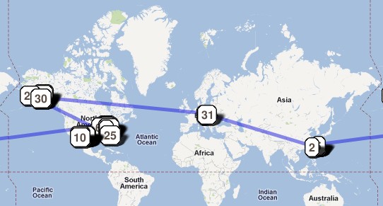 mapa CWG